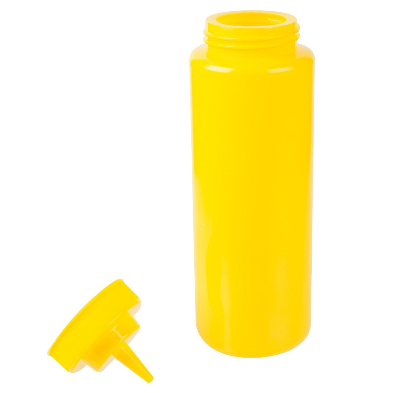 Kh Classik Chef Plastic Squeeze Bottle Wide Mouth 472Ml / 16Oz Yellow Pe 12422