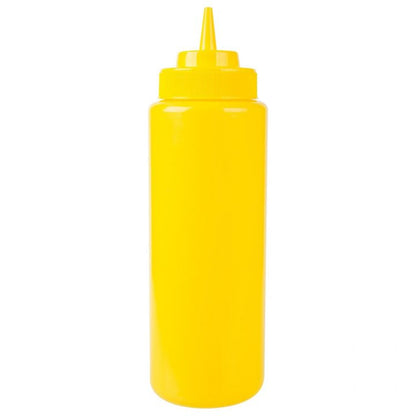 Kh Classik Chef Plastic Squeeze Bottle Wide Mouth 472Ml / 16Oz Yellow Pe 12422