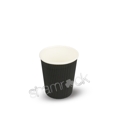 Shamrock 8oz Black Ripple Cup (20sl x25) 502176