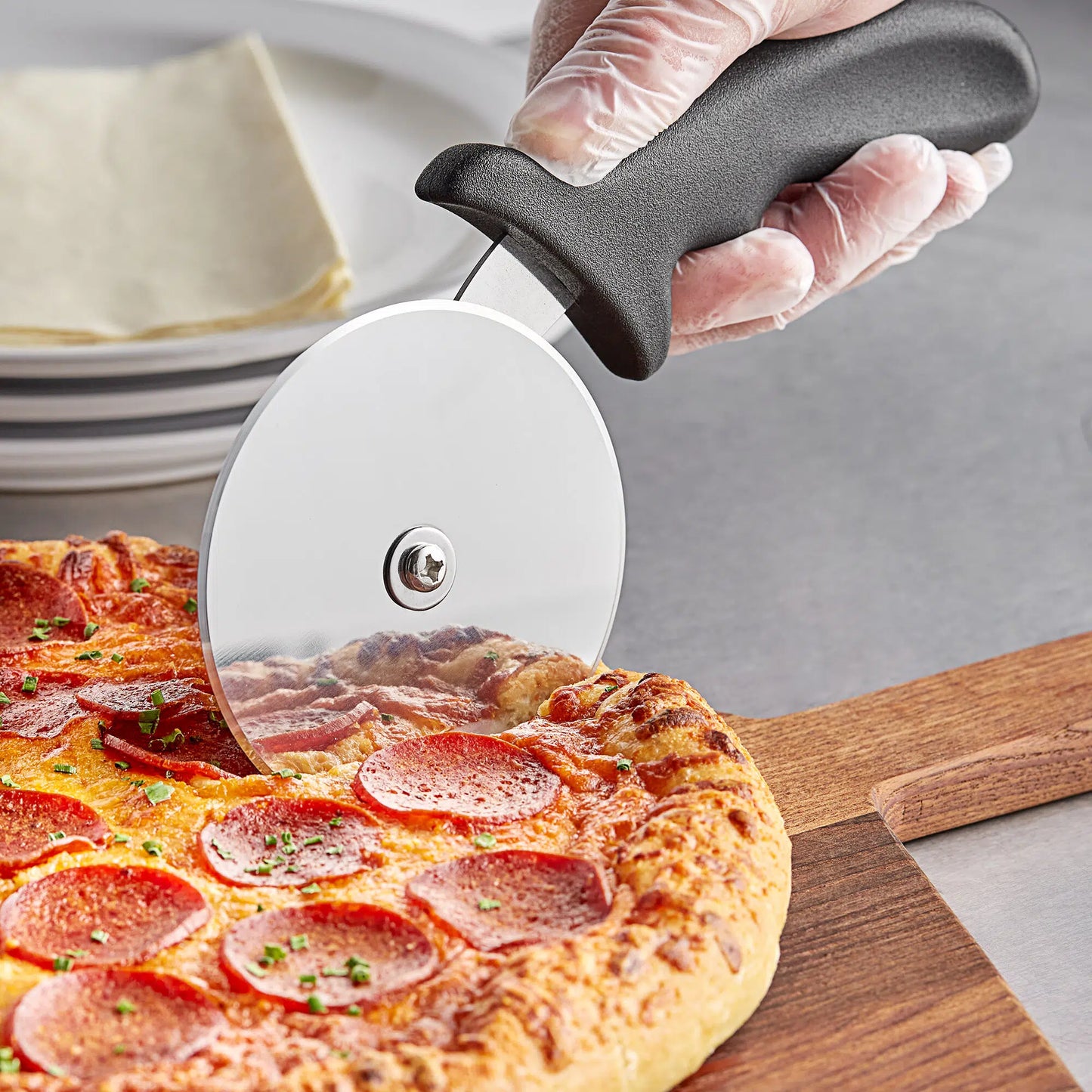 Kh Classik Chef Pizzacut Wheel Pl/ Handle 10cm PIZCTL-P